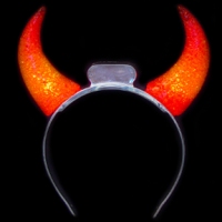 Flashing Red Devil Horns