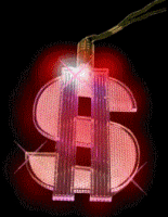 Flashing Dollar Pendant