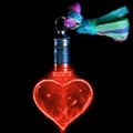 Flashing Red Heart Necklace