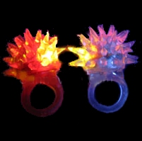 Flashing Spikey Ring