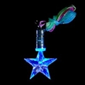 Flashing Blue Star Necklace