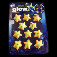 3D Glow Funny Stars