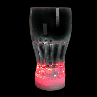 Flashing Coke Glass