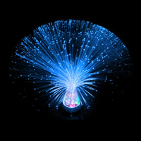 Fibre Optic Ice Crystal Lamp