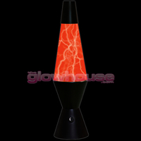 Red Lightning Lava Lamp