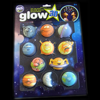 3D Glow Funny Planets