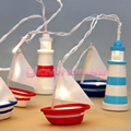 Boat And Light House String Lights