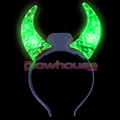 Flashing Green Devil Horns