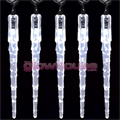 40 White Led Icicle Lights
