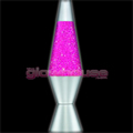 Mini Pink Glitter Lava Lamp