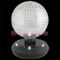 Rotating Disco Ball with LED Base