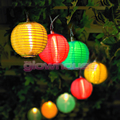 10 Silk Round Lanterns