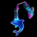 Flashing Blue Dolphin Necklace