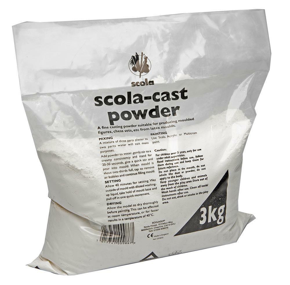 Scola Cast PoP Plaster of Paris Casting Powder for Craft use 3kg