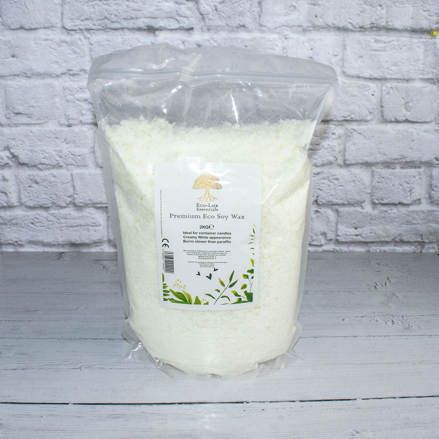 2 kg Soy Wax Flakes 100 Pure Clean combustion le soja Naturel Wax